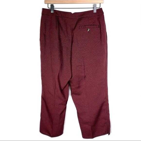EP Pro red and black plaid mid rise golf travel Capri pants women's size 10 B103 - Picture 6 of 6